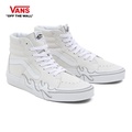 รองเท้า Vans SK8-Hi ผ้าใบ High-Top Unisex สีดำ/ขาว/น้ำเงิน