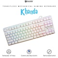 SADES Khanda Mechanical Keyboard TKL RGB - Hitam/Putih