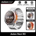 Aolon Navi R3 สมาร์ทวอทช์ GPS จอ AMOLED 1.43 นิ้ว กันน้ำ 3ATM