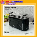 IDEALIFE Toaster BT-4001 Pemanggang Roti 4 Slice Stainless Steel