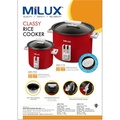 Milux MRC-718 Periuk Nasi 1.8L Non-Stick dengan Fungsi Keep Warm