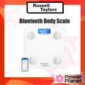 Russell Taylors BWS-10 Bluetooth Body Scale - Penimbang Berat Badan Digital dengan Kaca Tempered Kuat