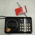 JOC H011U FM Radio/MP3 Player - Hitam/Merah, 11.5cm x 7cm x 3cm, 200g