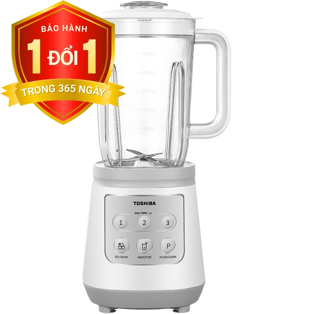 Máy xay sinh tố đa năng Toshiba BL-70PR2NV, 1.5L, Trắng