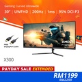 PRISM+ X300 30" Monitor Ultrawide Melengkung 21:9