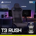 Corsair T3 RUSH Fabric Gaming Chair - Kursi Gaming dengan Dukungan Bantalan Leher dan Lumbal