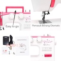 Mesin Jahit Mini Portable YOKO Fashion Series YK-990, 24 Pola Jahitan & Pemutus Benang Otomatis