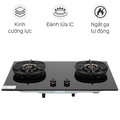Bếp gas âm Electrolux EHG8251BC - Kính cường lực, 2 đầu đốt đồng, màu đen