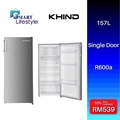 Khind RF165 Peti Sejuk Satu Pintu 157L Inox