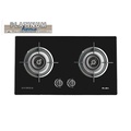 Elba EGH-F8582GX(BK) 3.7kW 2 Burner Built-in Glass Hob (Hitam)