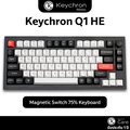 Keychron Q1 HE คีย์บอร์ดไร้สาย 75% พร้อมสวิตช์แม่เหล็ก Gateron Double-Rail Magnetic Switches สี Carbon Black และ Shell White