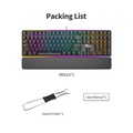 RK108 Pro RGB Mechanical Keyboard - Papan Ketik Full-sized dengan 108 Tombol dan Konektivitas Tri-mode