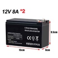 AOMAITE 12V 8AH แบตเตอรี่