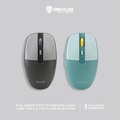 Rexus Nava Q10 Mouse Gaming Wired & Wireless Black Green