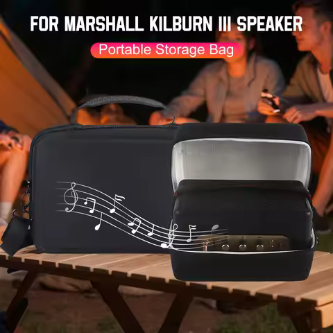 Marshall Kilburn III 便攜式藍牙喇叭 50W IP54 防水 50小時續航 黑色與黃銅