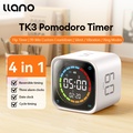 Pomodoro Cube Pomodoro Timer จับเวลาดิจิตอล พลาสติก 4.6x4.3cm สำหรับการทำงาน การเรียน และการทำอาหาร