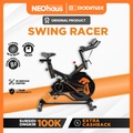 Bodimax Swing Racer Bike Sepeda Statis Alat Gym Fitness 104x25x88cm Baja Antikarat