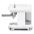 Smeg ECF01WHEU Mesin Kopi Espresso 50's Style Putih, Kapasitas 2 Cangkir