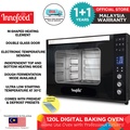 Innofood KT-CL120B Ketuhar Elektrik Digital 120L dengan Pintu Kaca Lapisan Berganda dan Sistem Konveksi