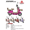 Sepeda Listrik Pacific Ventura R1 - Flamingo Pink, Avocado Green, Almond Cream, Mauve Purple