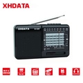 XHDATA D-328 - Đài Phát Thanh Di Động AM/FM/SW, Kích thước 12.3x7.5x2.8cm, Màu Đen
