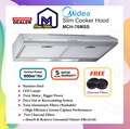 Midea MCH-76MSS Slim Hood 76cm Stainless Steel Penyedut Asap Dapur