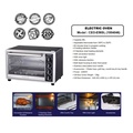 Cornell CEO-E50SL Oven Elektrik 50L Kelabu dengan Panel Hadapan Perak