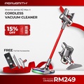 PerySmith K2 Max Cordless Vacuum Cleaner - Kaden Series, 2.38kg, Smart Inverter Motor, HEPA Filter, Aksesori Lengkap