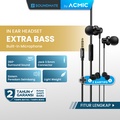 ACMIC PRIME In-Ear Headset Earphone Earbuds Stereo dengan Mic - Hitam