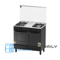 Zanussi ZCG940K Freestanding Gas Cooker 62L Oven Hitam