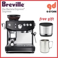 Breville BES876 Barista Express Impress Mesin Kopi Espresso Stainless Steel, Sea Salt, Black Truffle