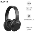 Tai nghe Bluetooth Chụp Tai Havit H661BT - Vàng, 40mm, Over-ear