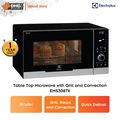 Electrolux EMSB30XCF Oven Mikrogelombang Bina Dalam 30L Hitam