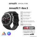 Amazfit T-REX 3 Jam GPS Pintar - Hitam, Lava | 1.5 Inci AMOLED, Dual-Band GNSS, 27 Hari Bateri