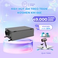 Máy hút ẩm treo trần Kosmen KM-66E, công suất 66 lít/ngày, phạm vi hoạt động 60 - 80m²