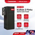 Kulkas Changhong CRF-238 180L Hitam 2 Pintu