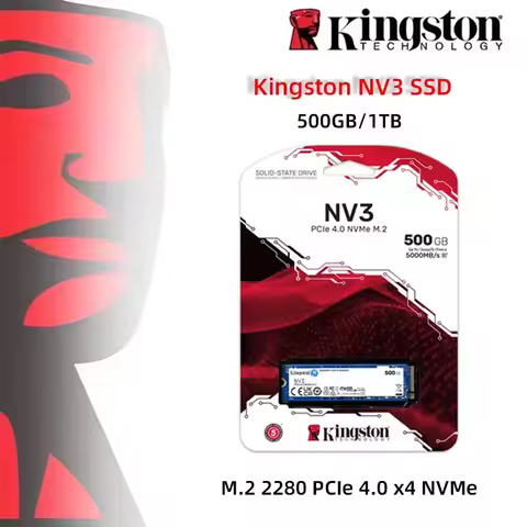 Kingston NV3 PCIe 4.0 NVMe M.2 2280 SSD 500GB/1TB/2TB/4TB 固態硬碟
