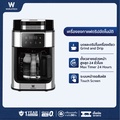 Worldtech WT-CM315T เครื่องชงกาแฟอัตโนมัติพร้อมเครื่องบดในตัว 2-in-1 ความจุ 1.5 ลิตร สีดำ/สเตนเลส