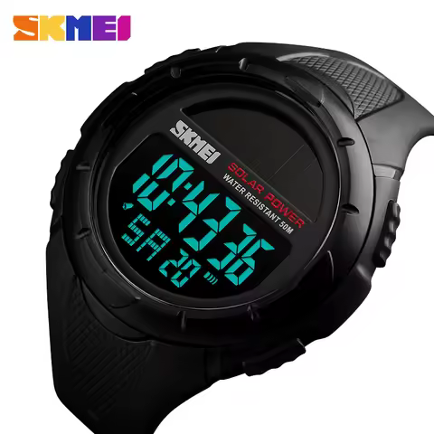 SKMEI 1405 นาฬิกาดิจิตอลพลังงานแสงอาทิตย์สำหรับผู้ชาย