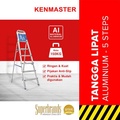 Kenmaster KM-105 Tangga Lipat 5 Step Alumunium - Tangga Lipat