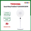 Quạt đứng Toshiba F-LSD10(W)VN - 9 Cánh, Inverter, Trắng, 3 Tốc Độ, Điều khiển từ xa