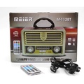 Meier M-113BT Radio Vintage Brown-Gold 23x14x9.5cm