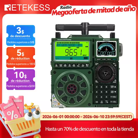 Retekess TR113 วิทยุแบบพกพา Full-band Ham Radio