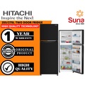 Hitachi HRTN5255MFBBKMY Peti Sejuk 2 Pintu Carbon Line