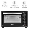Lò nướng Panasonic NB-H3801KRA 38 lít, màu đen, dung tích lớn, công suất 1500W