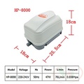 Máy sủi oxy Atman HP-8000 - Máy bơm khí cho hồ cá Koi, rồng và ao cá
