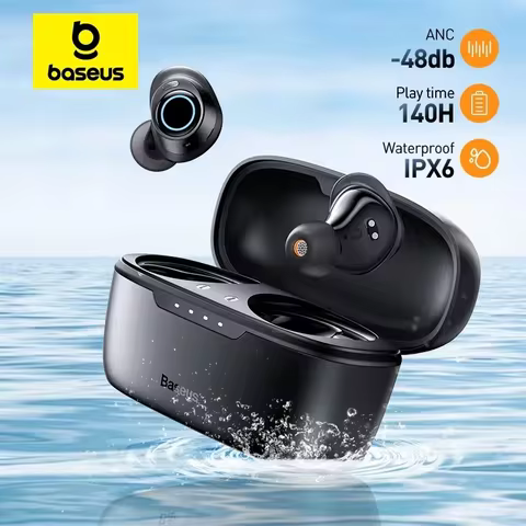 Baseus Bowie MA10 Earphone Nirkabel dengan ANC 48dB dan IPX6 Tahan Air