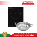 Bếp từ Nagakawa NAG0715 29cm x 37cm, 2000W, màu đen - Bếp từ đơn cao cấp