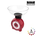 Cân Cơ Học Nhà Bếp Salter 139RDDRA - Kích Thước 18.2x18.2x22.2cm, Màu Đỏ, Dung Lượng 3kg