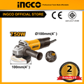 INGCO เครื่องเจียร์ไฟฟ้า 4 นิ้ว รุ่น AG750282 750W